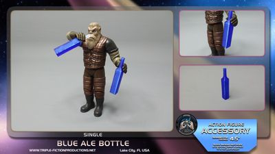 4.5" Scale - Blue Ale Bottle (Single)