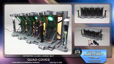 Intrepid Class - 4.5" Scale - Cargo Bay 'Quad-Coves'
