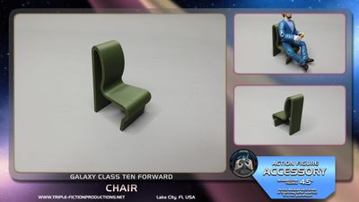 Galaxy Class - 4.5" Scale - Ten Forward Chair