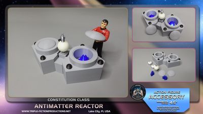 Constitution Class - 4.5" Scale - Antimatter Reactor