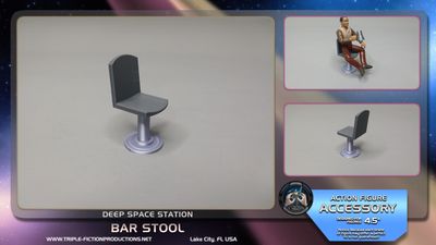 Deep Space Station - 4.5" Scale - Bar Stool