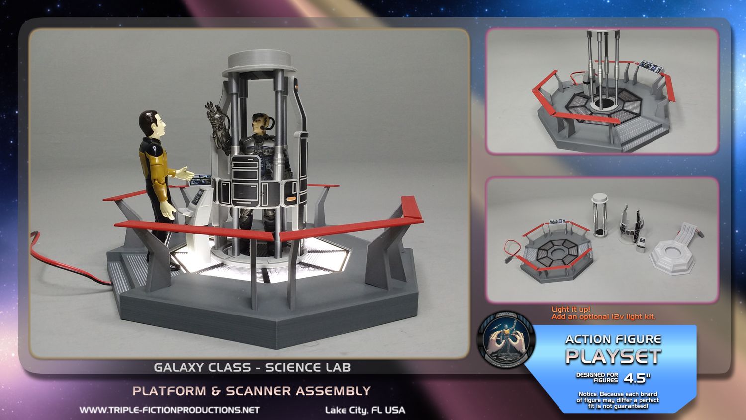 Galaxy Class - 4.5" Scale - Science Lab Platform and Scanner Assembly