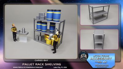 4.5" Scale - Pallet Rack Shelving