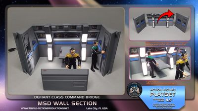 Defiant Class - 4.5" Scale - Command Bridge MSD Wall Section