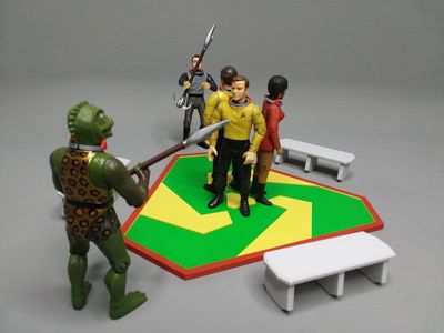 AFA TREK 2265-2269 - 4.5" Scale - Triskelion Gladiator Arena