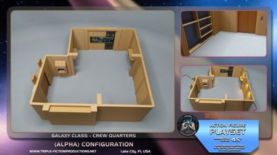 Galaxy Class - 4.5" Scale - Crew Quarters (Alpha) Configuration