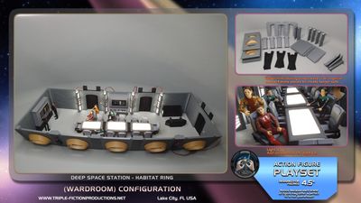 Deep Space Station - 4.5" Scale - Habitat Ring (Wardroom) Configuration