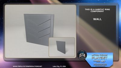 Deep Space Station - 4.5" Scale - Habitat Ring Wall
