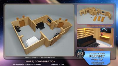 Galaxy Class - 4.5" Scale - Crew Quarters (Worf) Configuration