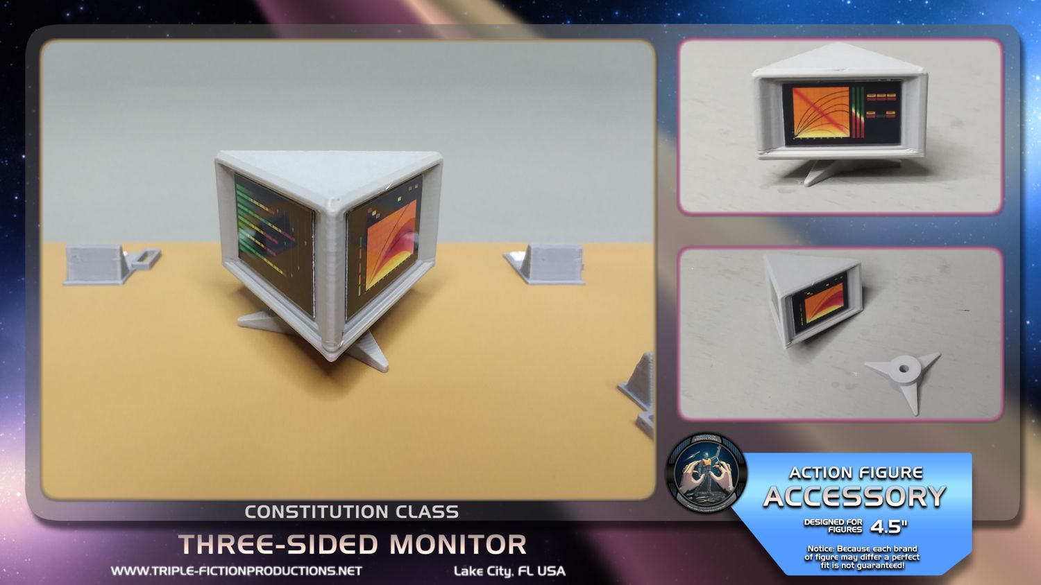 Constitution Class - 4.5" Scale - Three-Sided Monitor
