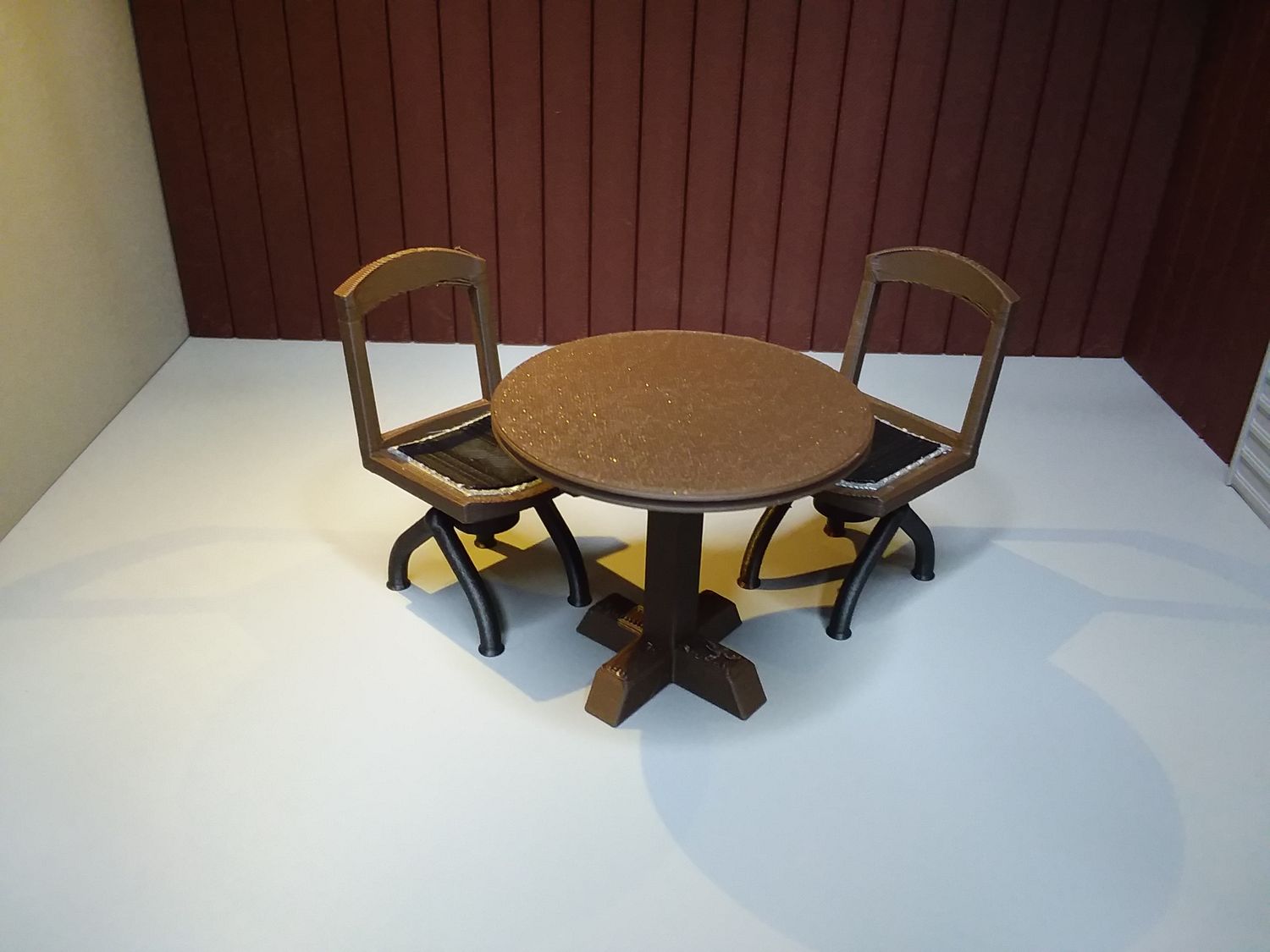 Table and Two Chairs