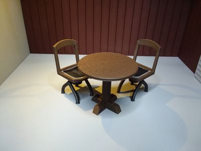 Table and Two Chairs