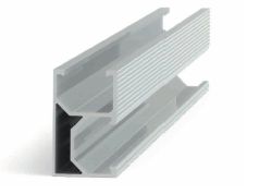 Alu skinne SORT 2400mm