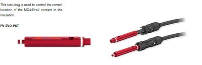 MC4-EVO konektor Testplugg - RØD