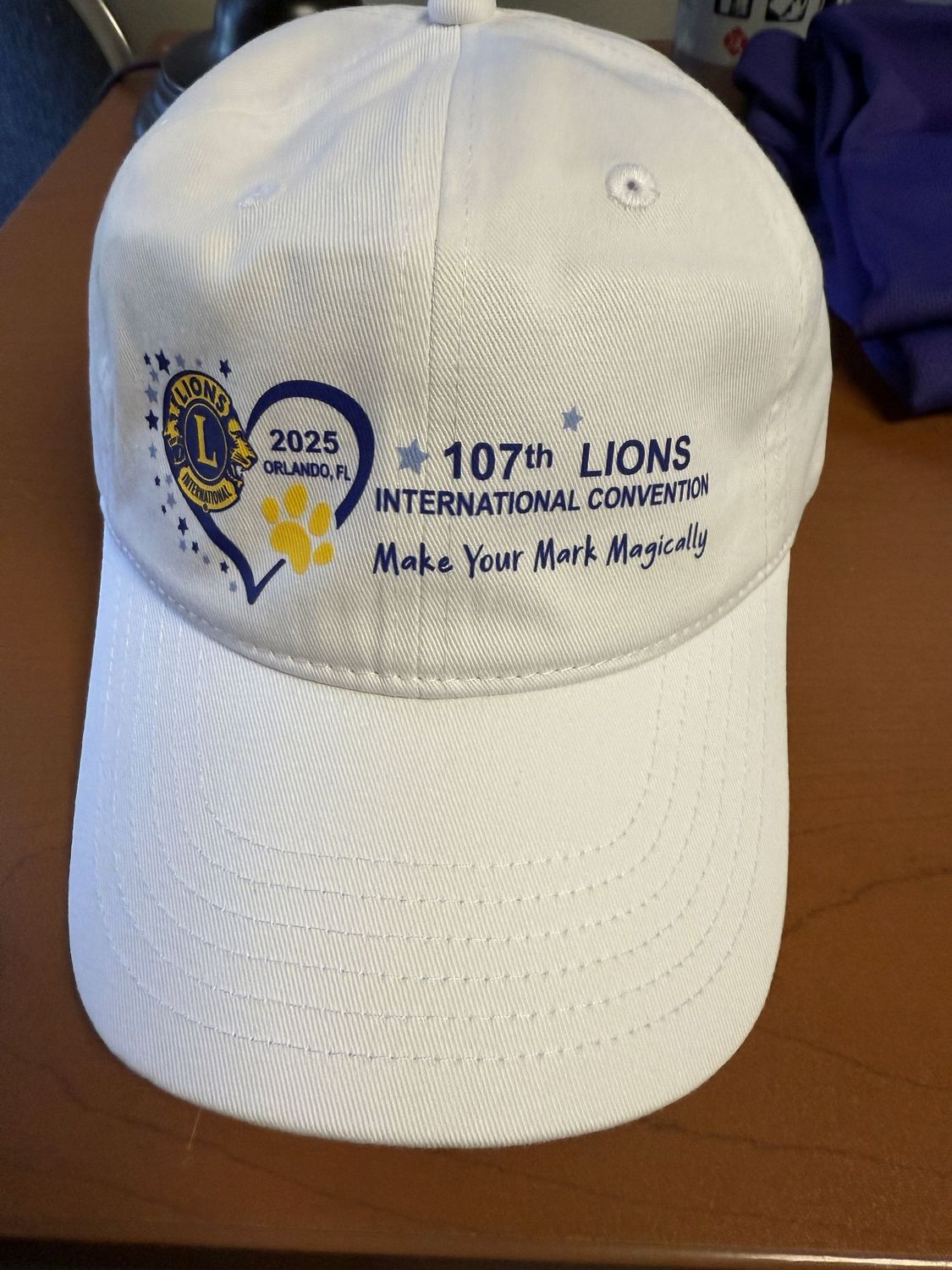 Lions 107th International Convention Hats White