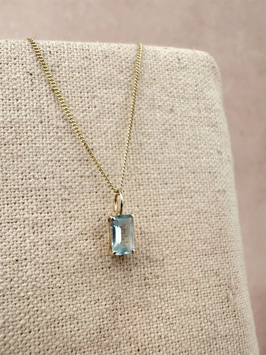 Hanger geboortesteen | rechthoek