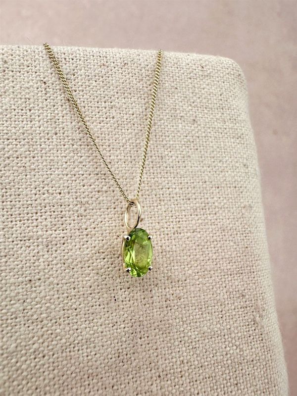 Hanger geboortesteen | ovaal