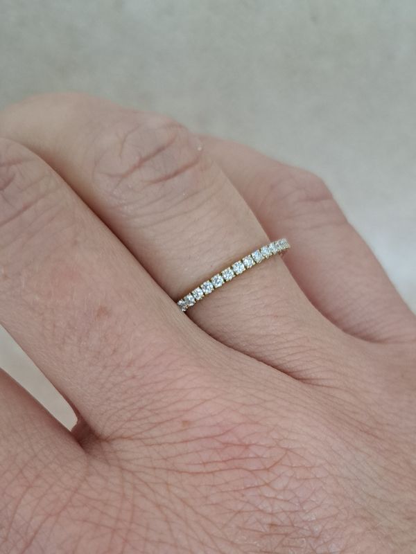 Opruiming: Eternity ring natuurlijke diamant 0.20ct