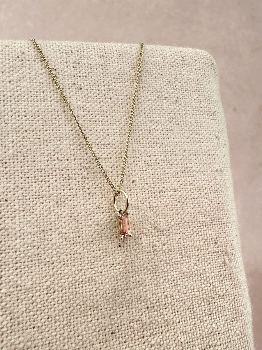 Hanger geboortesteen | kleine rechthoek Hanger geboortesteen | kleine rechthoek