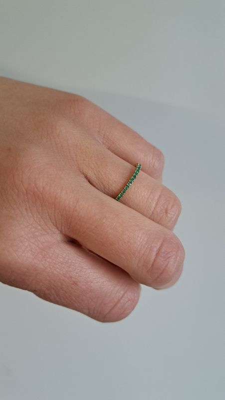 Ring smaragd
