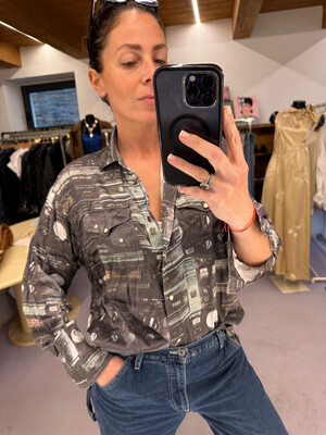 CAMICIA MOSCHINO VINTAGE FANTASIA AUDIO MOSCHIFO
