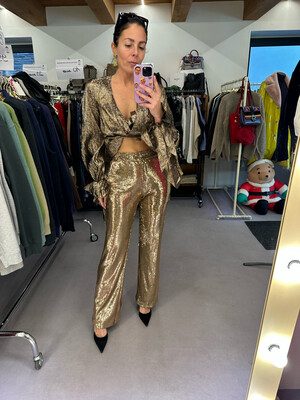 PANTALONE PAILLETTES ORO SUOLI
