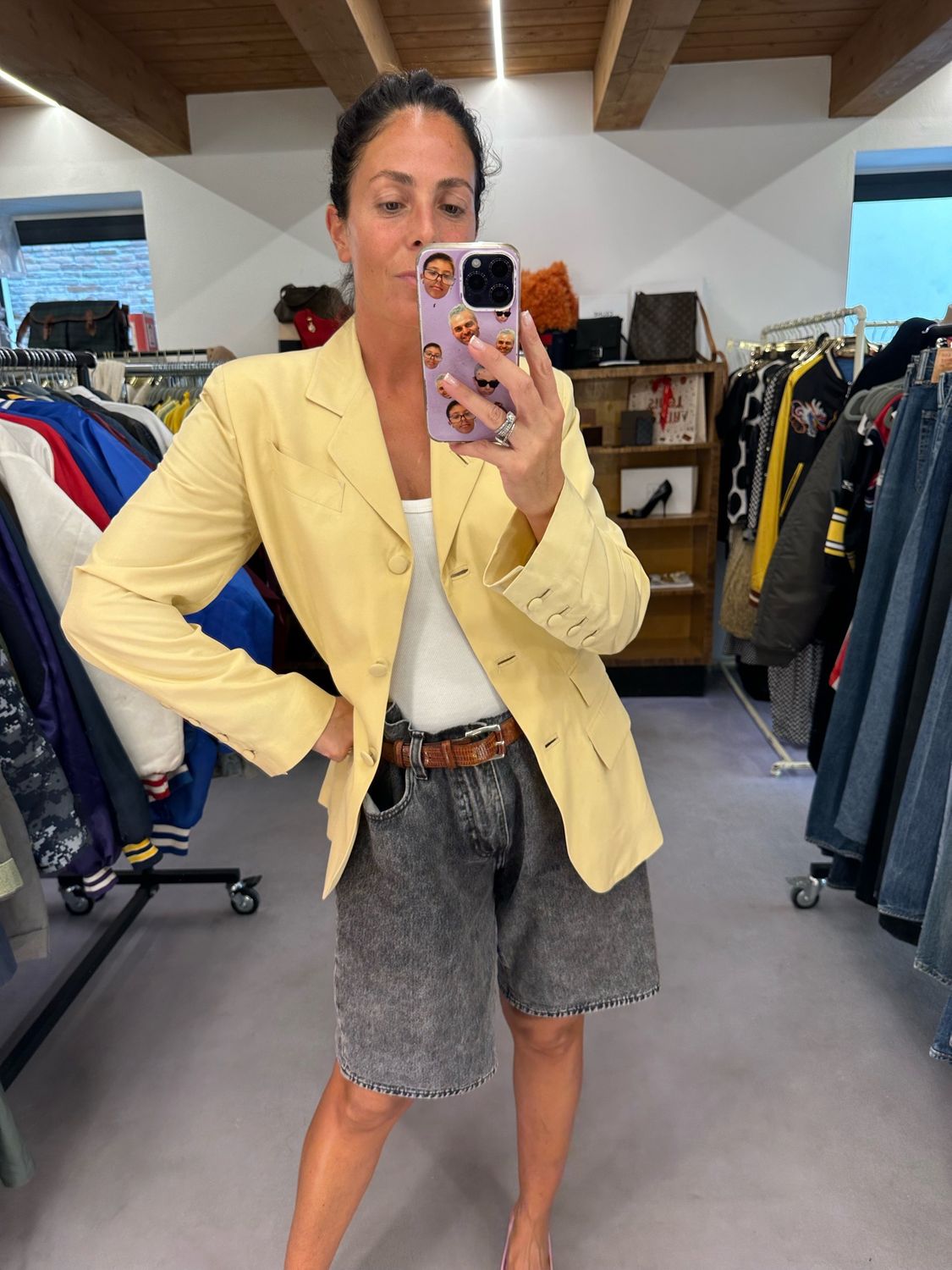 BLAZER JEAN PAUL GAULTIER SETA GIALLO PASTELLO