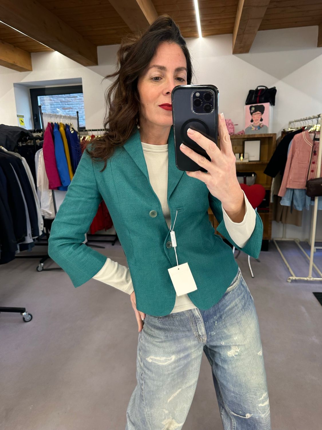 GIACCA MAX MARA VERDE SMERALDO 
