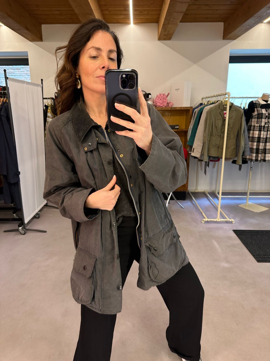 BARBOUR BEAUFORT BLU VINTAGE