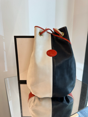 SECCHIELLO GUCCI VINTAGE PELLE TRE COLORI