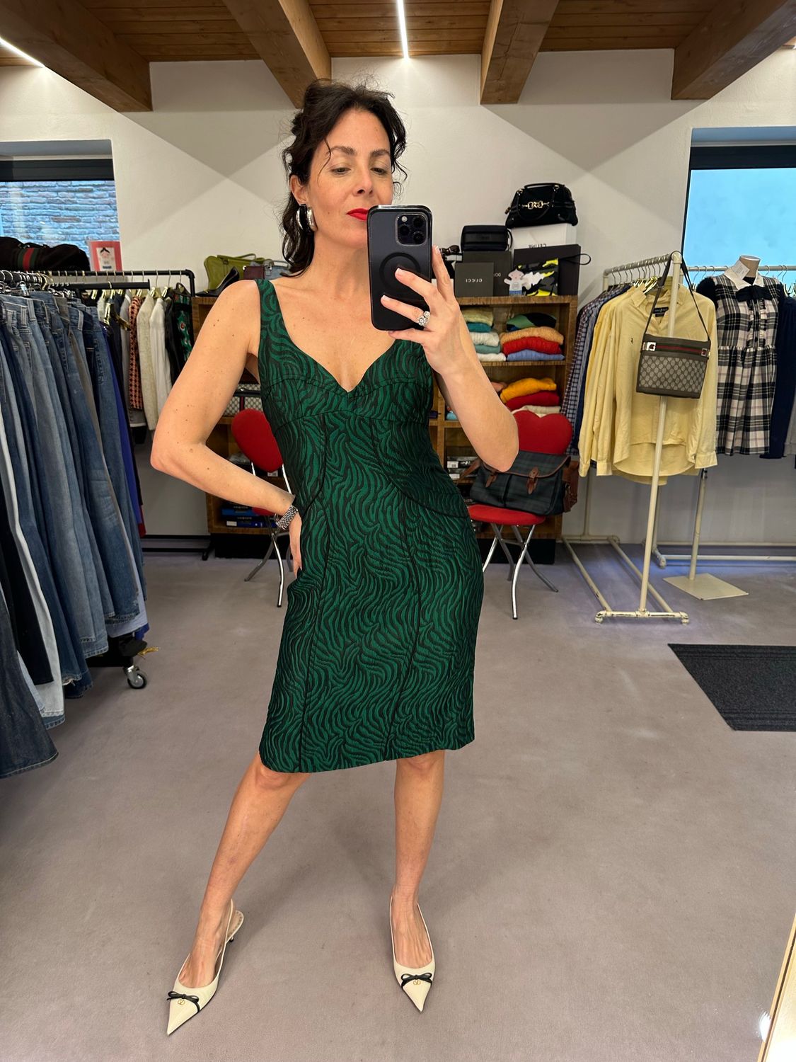 TUBINO EMPORIO ARMANI TESSUTO BROCCATO FANTASIA 