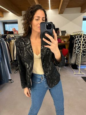 GIACCA MOSCHINO VINTAGE NERA FANTASIA LETTERING
