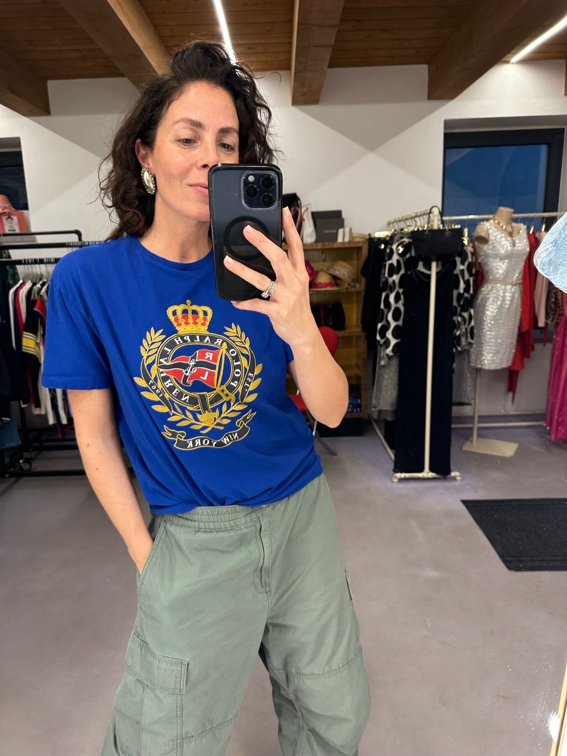 T-SHIRT RL BLUETTE LOGO ROYAL TG S