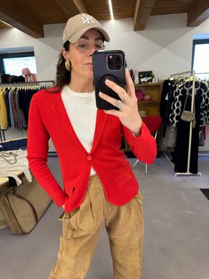 GIACCHINA MAGLINA VISCOSA ROSSA TG UNICA