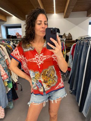 CAMICIA EGONVONFURSTEMBERG FANTASIA VISCOSA VEDO NON VEDO
