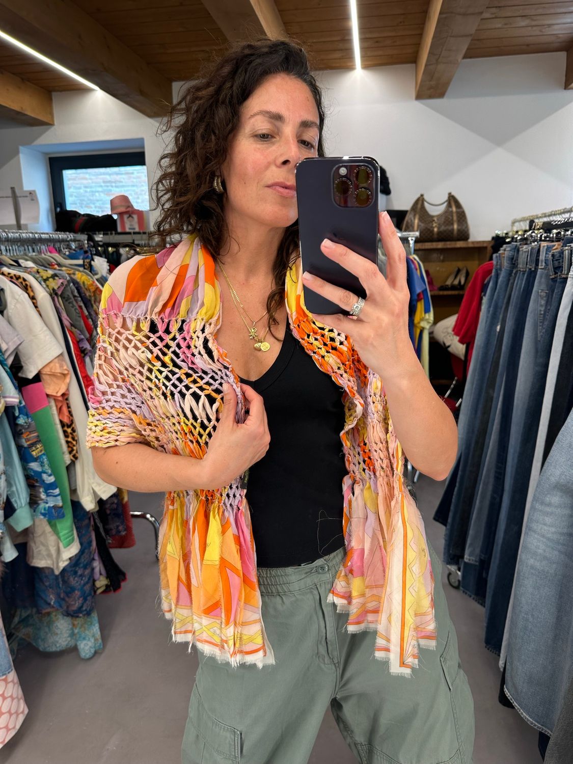 STOLA EMILIO PUCCI PURA SETA FANTASIA ICONICA