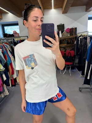 T-SHIRT ROY ROGERS BIANCA TASCHINO BANDANA