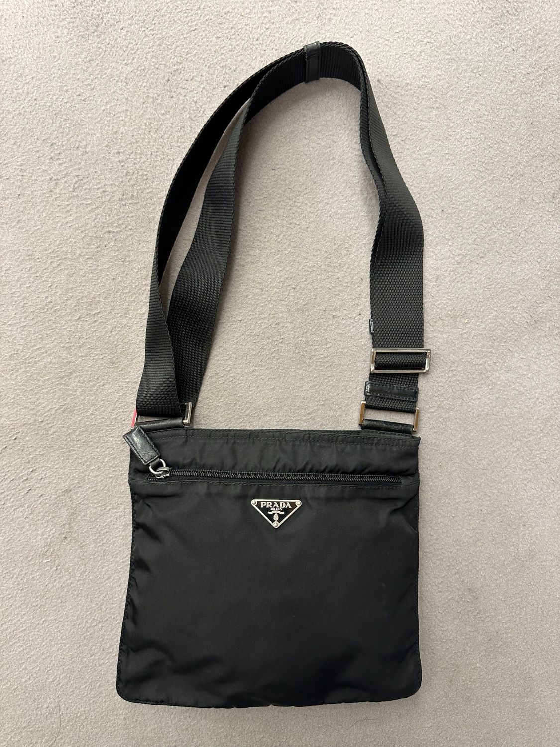 TRACOLLA PRADA NYLON NERO