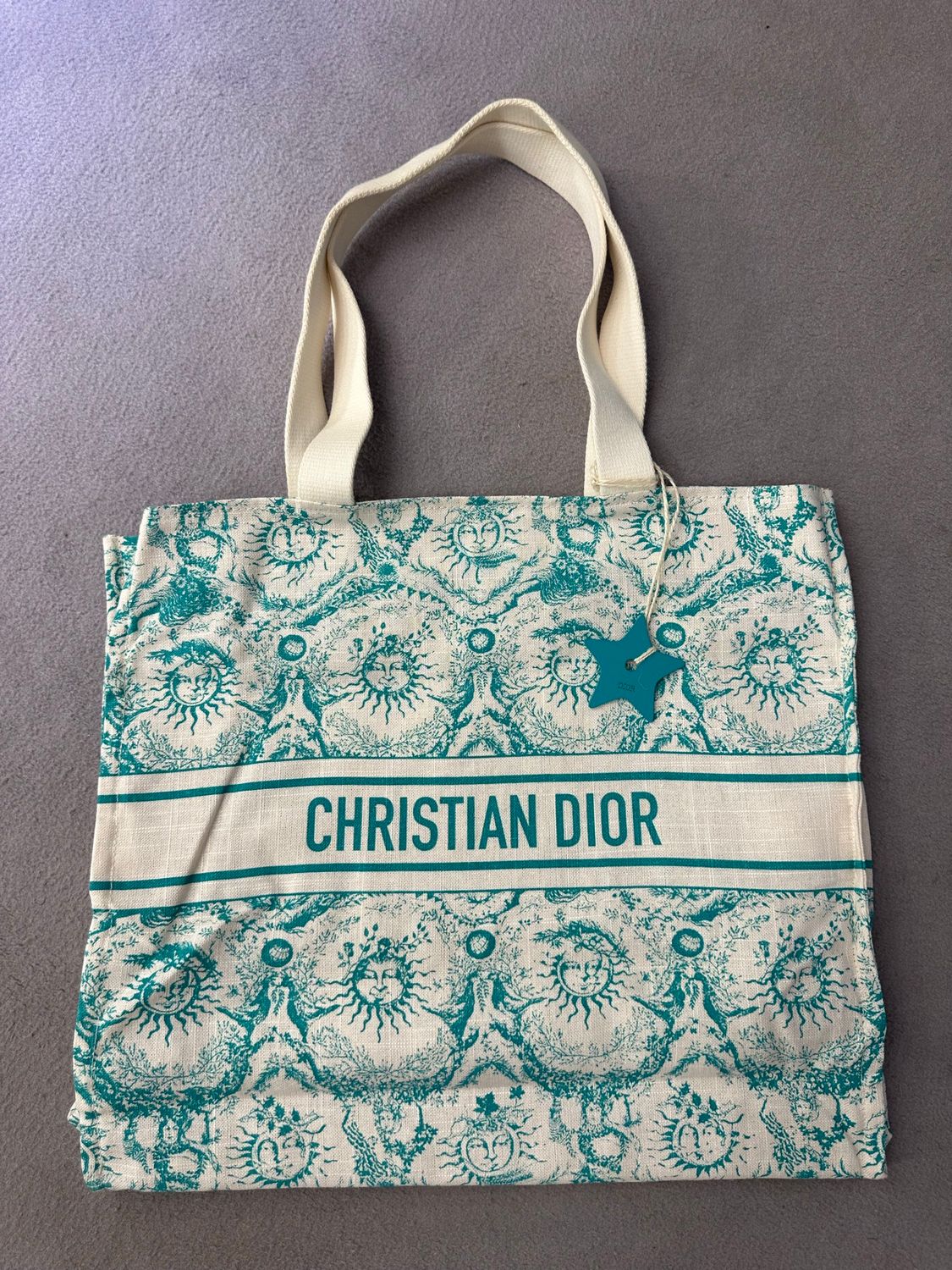 MAXI SHOPPER DIOR RIVIERA FANTASIA ACQUAMARINA CON CHARM