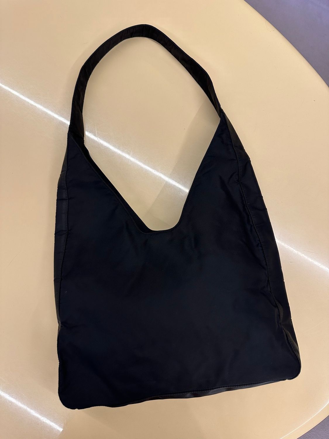 BORSA PRADA NYLON NERO A SACCA