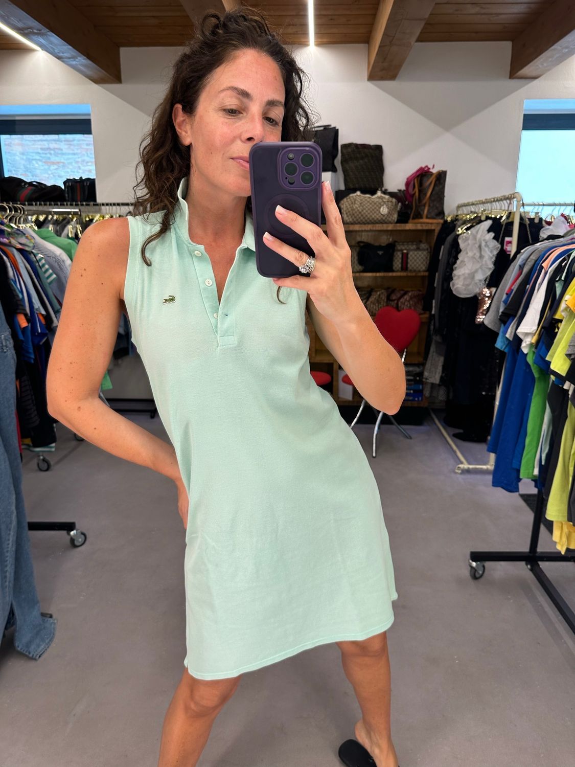 ABITINO LACOSTE ACQUAMARINA POLO SMANICATA