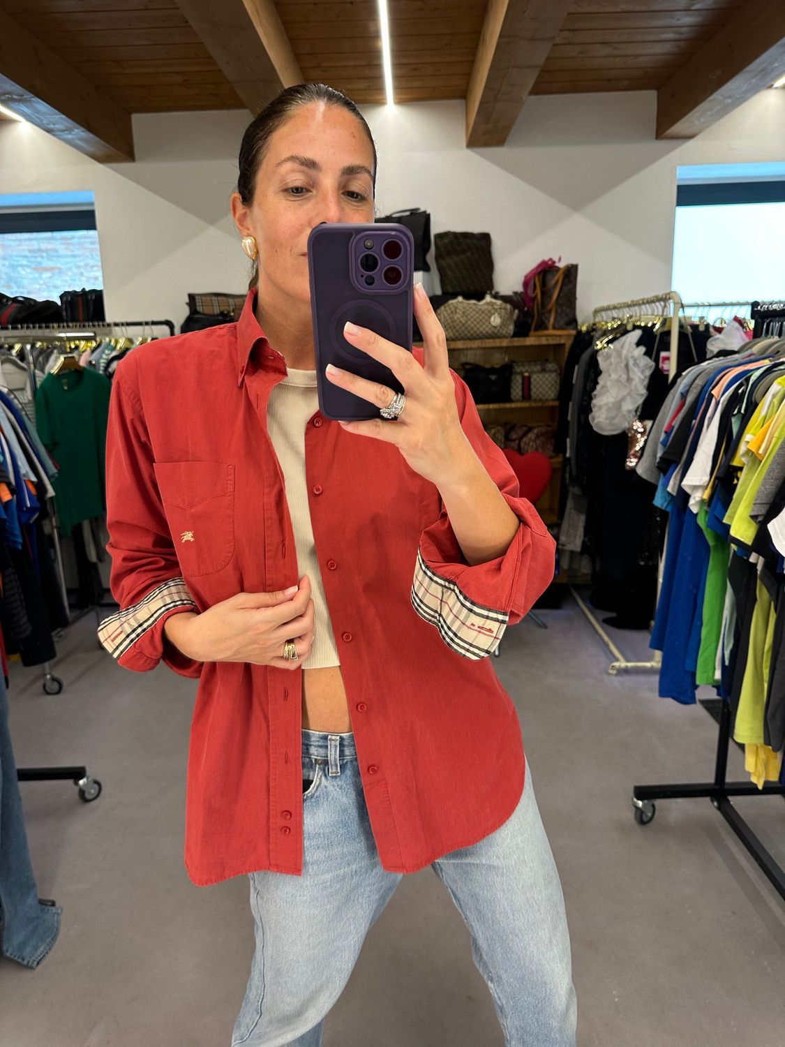CAMICIA BURBERRY PORPORA INTERNI CHECK 
