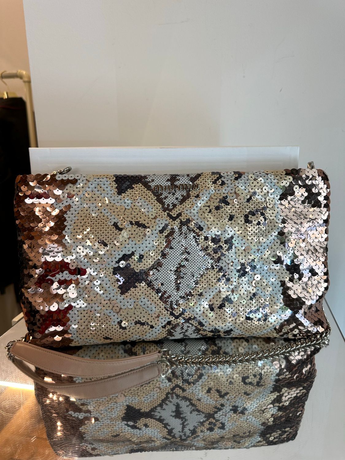 BORSA MIU MIU PAILLETTES 