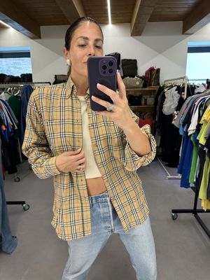 CAMICIA CLASSICA BURBERRY FULL CHECK UNISEX TG M