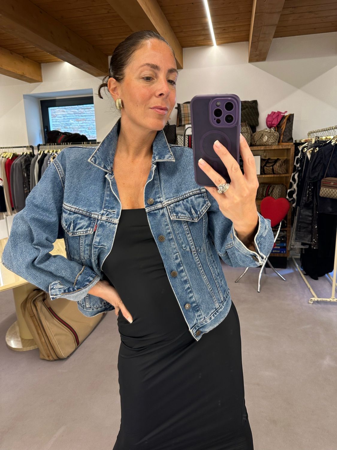 ICONICO GIACCHETTO LEVIS DENIM VINTAGE TG S UNISEX