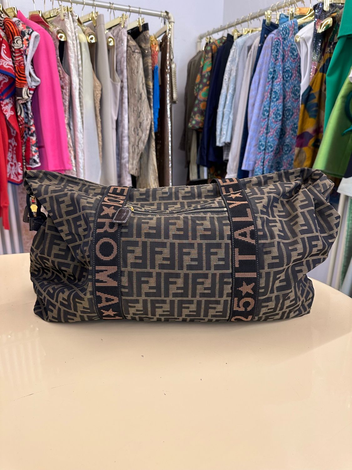 BORSONE MAXI SHOPPER FENDI MONOGRAM ZUCCA