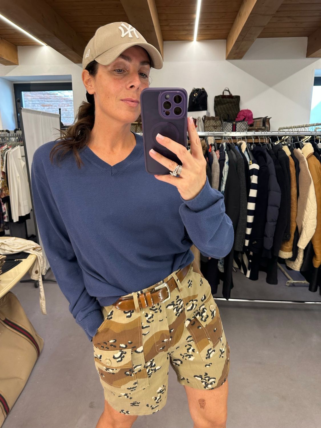 MAGLIONCINO BALLANTYNE V NECK BLU