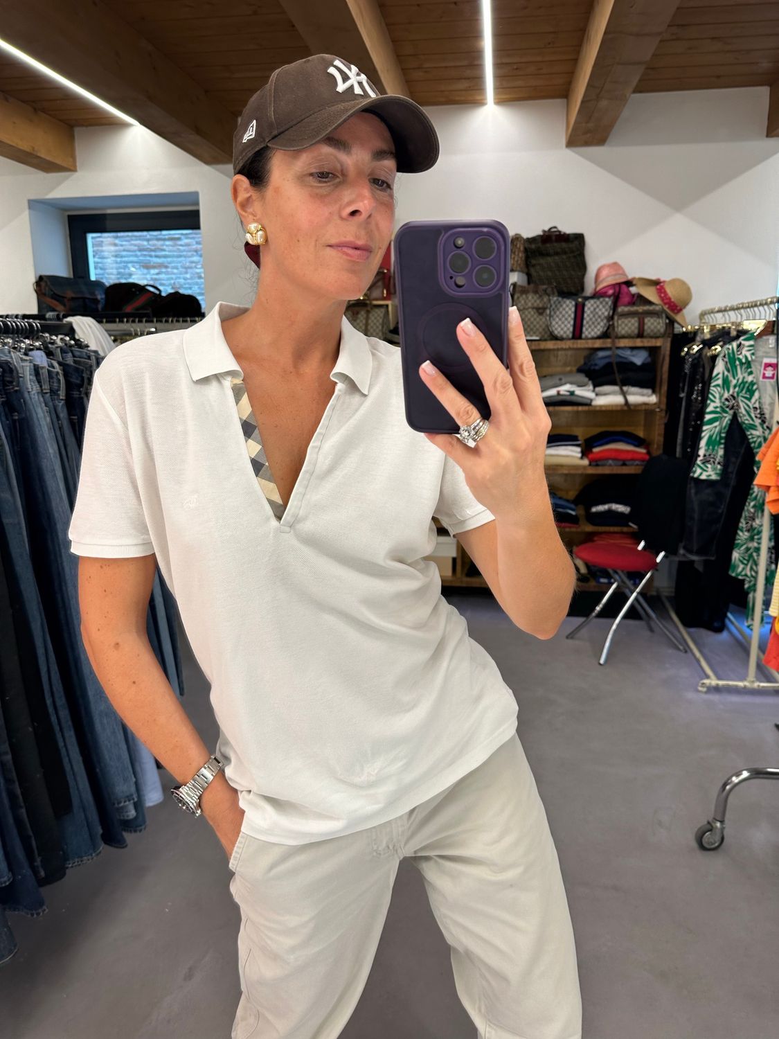POLO BURBERRY BIANCA
