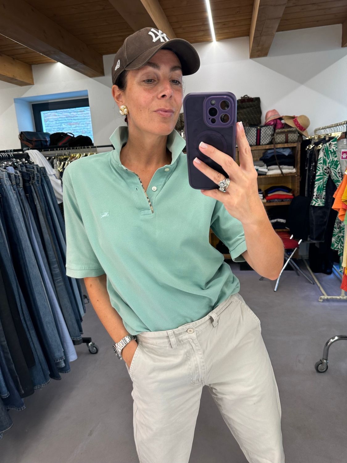 POLO BURBERRY UNISEX SALVIA
