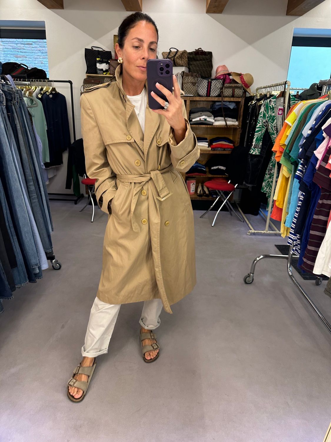 TRENCH VINTAGE DOPPIOPETTO SABBIA
